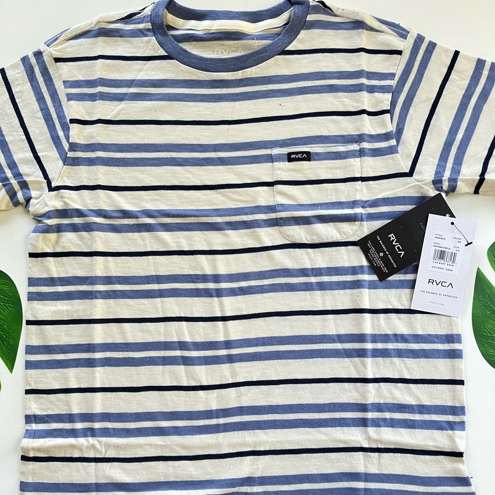 🌊RVCA Capistrano Stripe Short Sleeve🌊